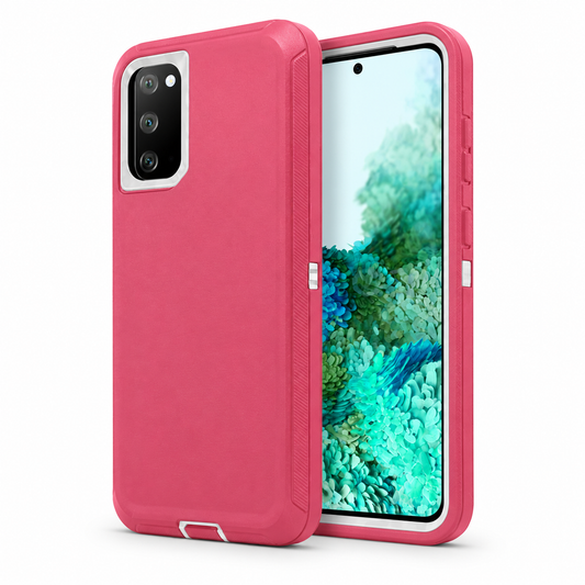 Triple Protection Case for Samsung Galaxy S20 Plus - Hot Pink