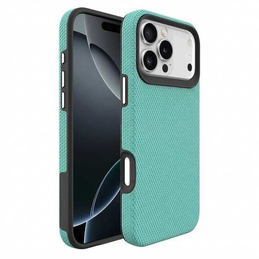 Triangle Protective Case for Apple iPhone 17 Pro Teal Shockproof Slim Cover