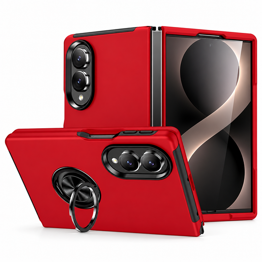 Swirl Invisible Ring Case for Samsung Galaxy Z Fold 8 - Red