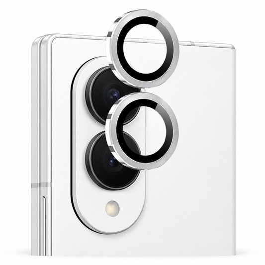 Metallic Camera Ring Protector for Samsung Galaxy Z Fold 8 - Silver