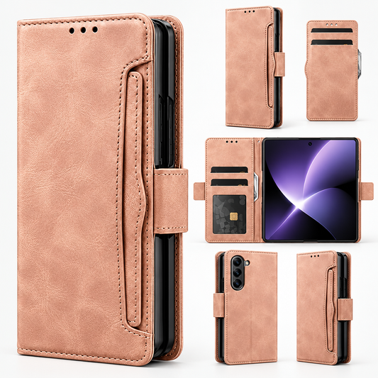 Photo ID Wallet for Samsung Galaxy Z Fold 8 Ultra - Rose Gold