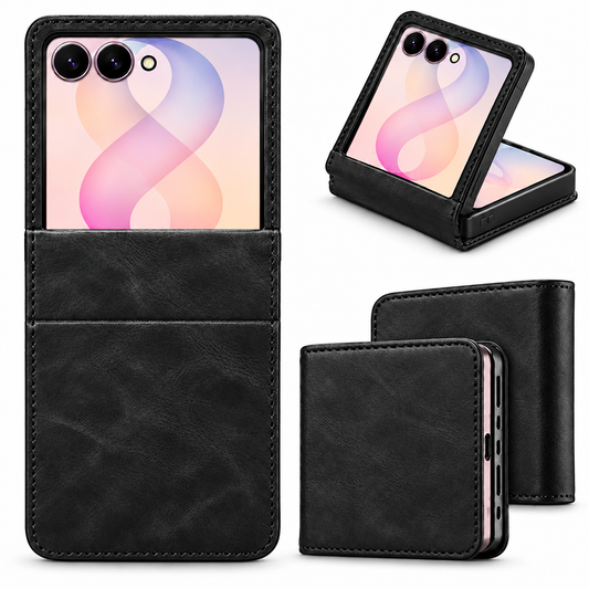 Photo ID Wallet for Samsung Galaxy Z Flip 8 - Black