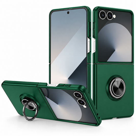 Swirl Invisible Ring Case for Samsung Galaxy Z Flip 8 - Midnight Green