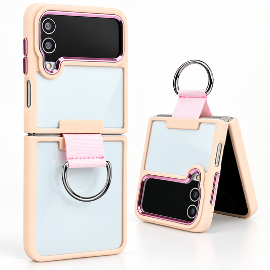 Rose Gold Samsung Galaxy Z Flip 4 phone case, Matt Ultra-Hybrid Case design, mobile phone cover design