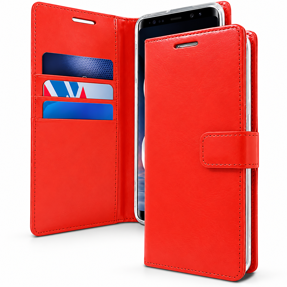 BlueMoon Diary (Goospery) for Samsung Galaxy S23 Plus - Red