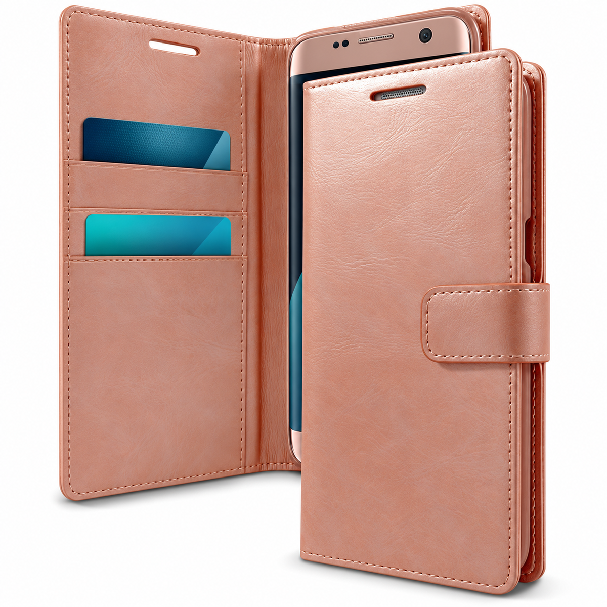 BlueMoon Diary (Goospery) Case for Samsung Galaxy S20 Plus - Rose Gold