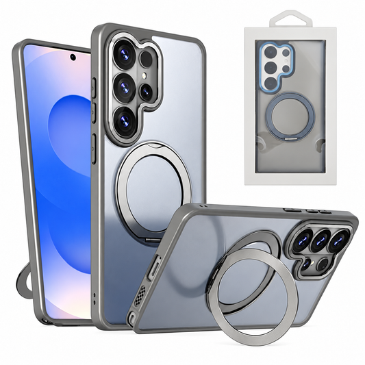 MagSafe Tilt Ring Stand Case for Samsung Galaxy S26 Ultra - Grey
