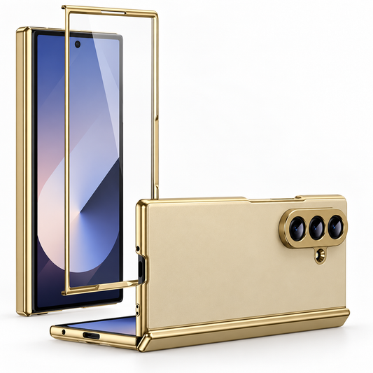 Silq W/ Glass Case Samsung Galaxy Z Fold 8 Ultra - Gold