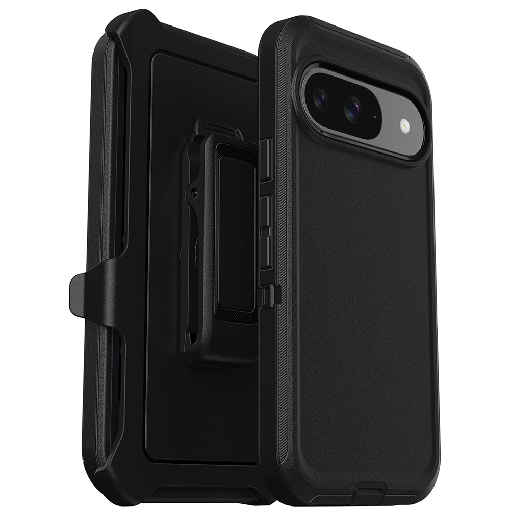Heavy Duty Phone Case with Belt Clip – Black Full Coverage Protective Cover