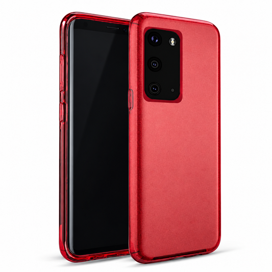 3-in-1 Glitter Case for Samsung Galaxy S20 Plus - Red
