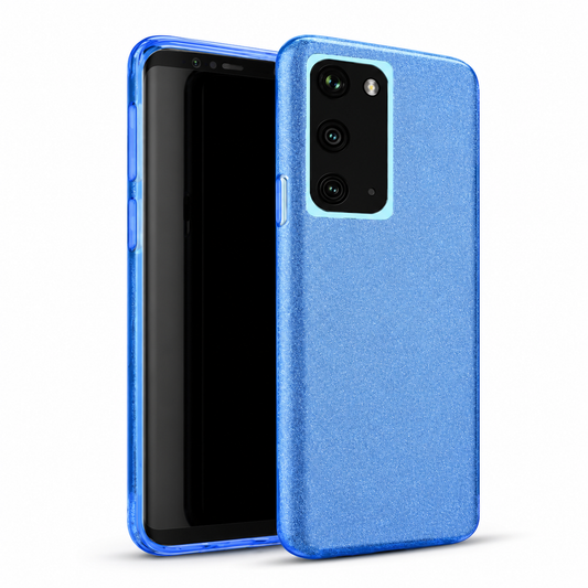 3-in-1 Glitter Case for Samsung Galaxy S20 Plus - Blue