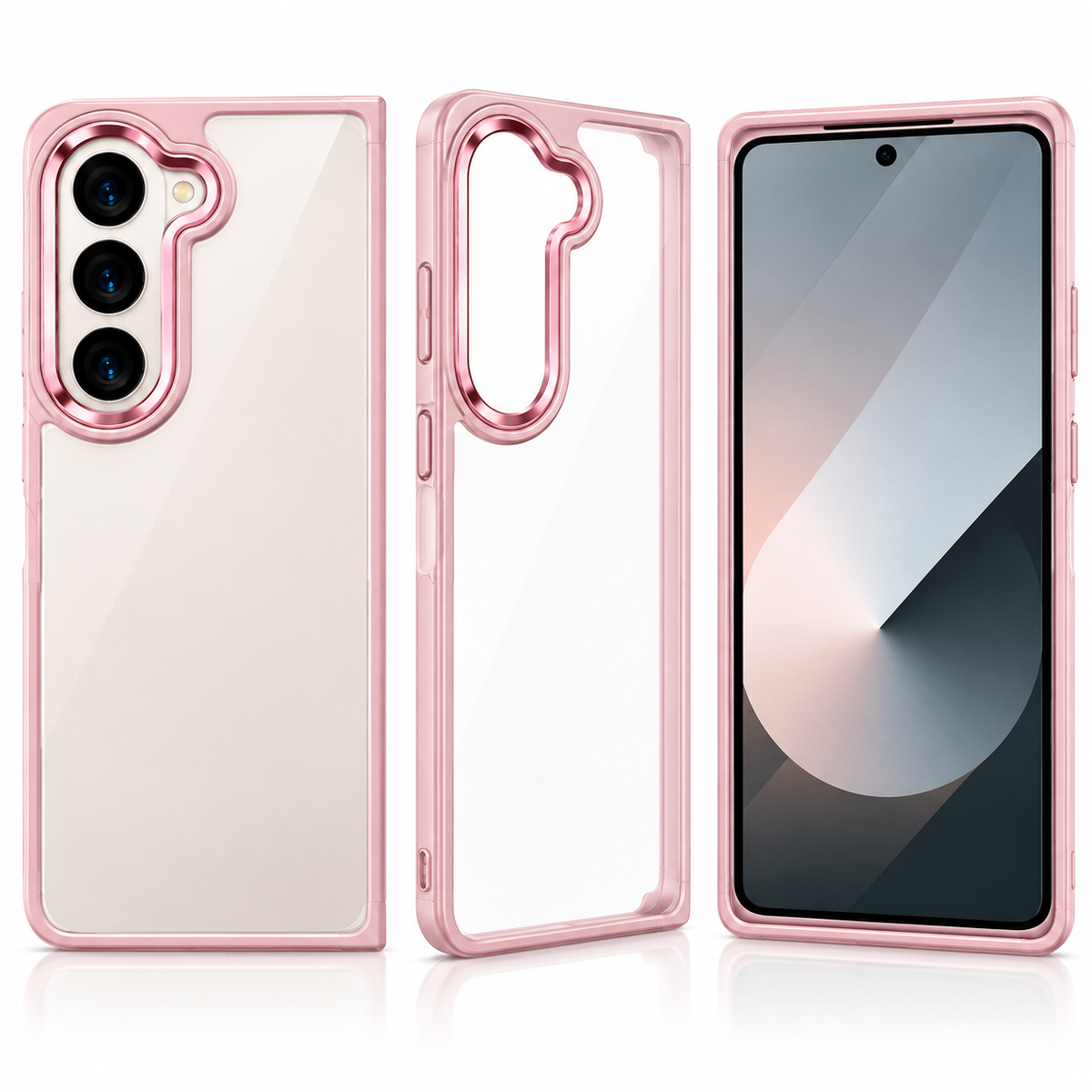 Matt Ultra-Hybrid Case for Samsung Galaxy Z Fold 7 - Rose Gold