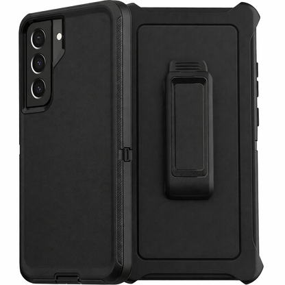 Heavy Duty Phone Case with Belt Clip – Black Full Coverage Protective Cover