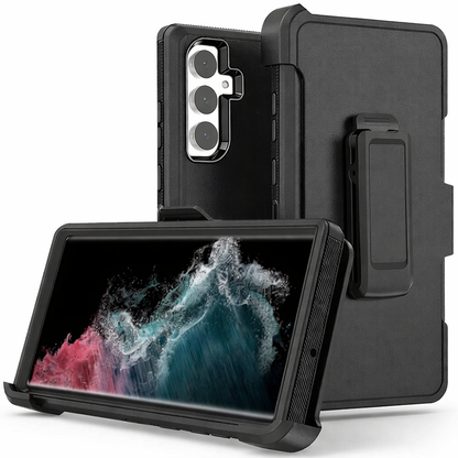 Black phone case  and stand for a smartphone