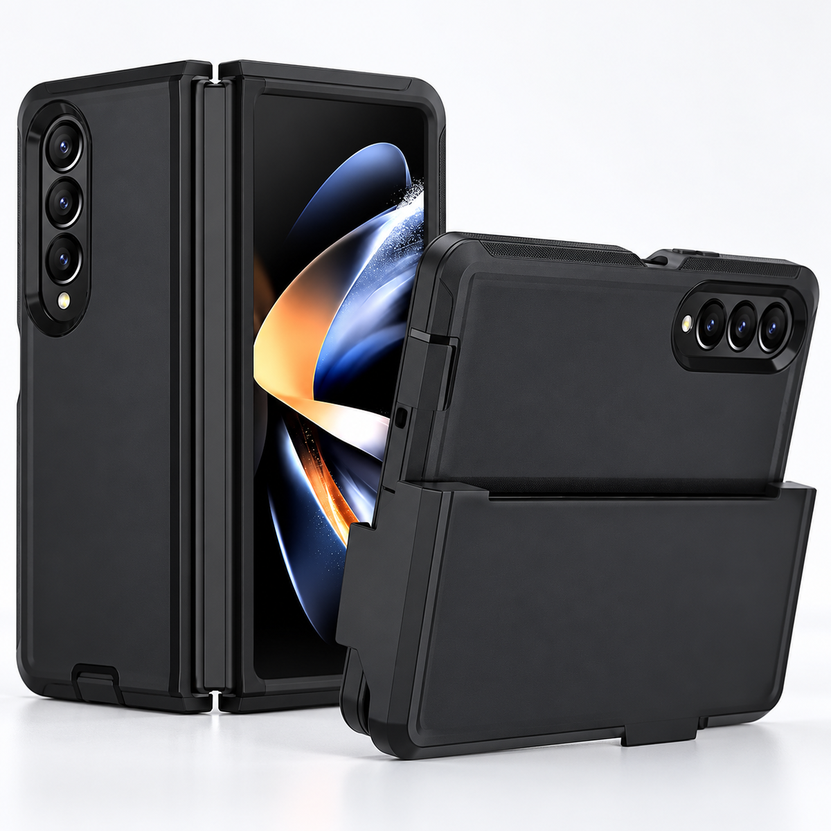 Triple Protection Case for Samsung Galaxy Z Fold 4 - Black