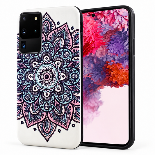 Design Case for Samsung Galaxy S20 Plus - White Mandala