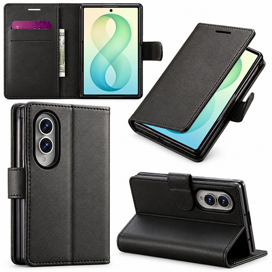Photo ID Wallet for Samsung Galaxy Z Fold 8 - Black