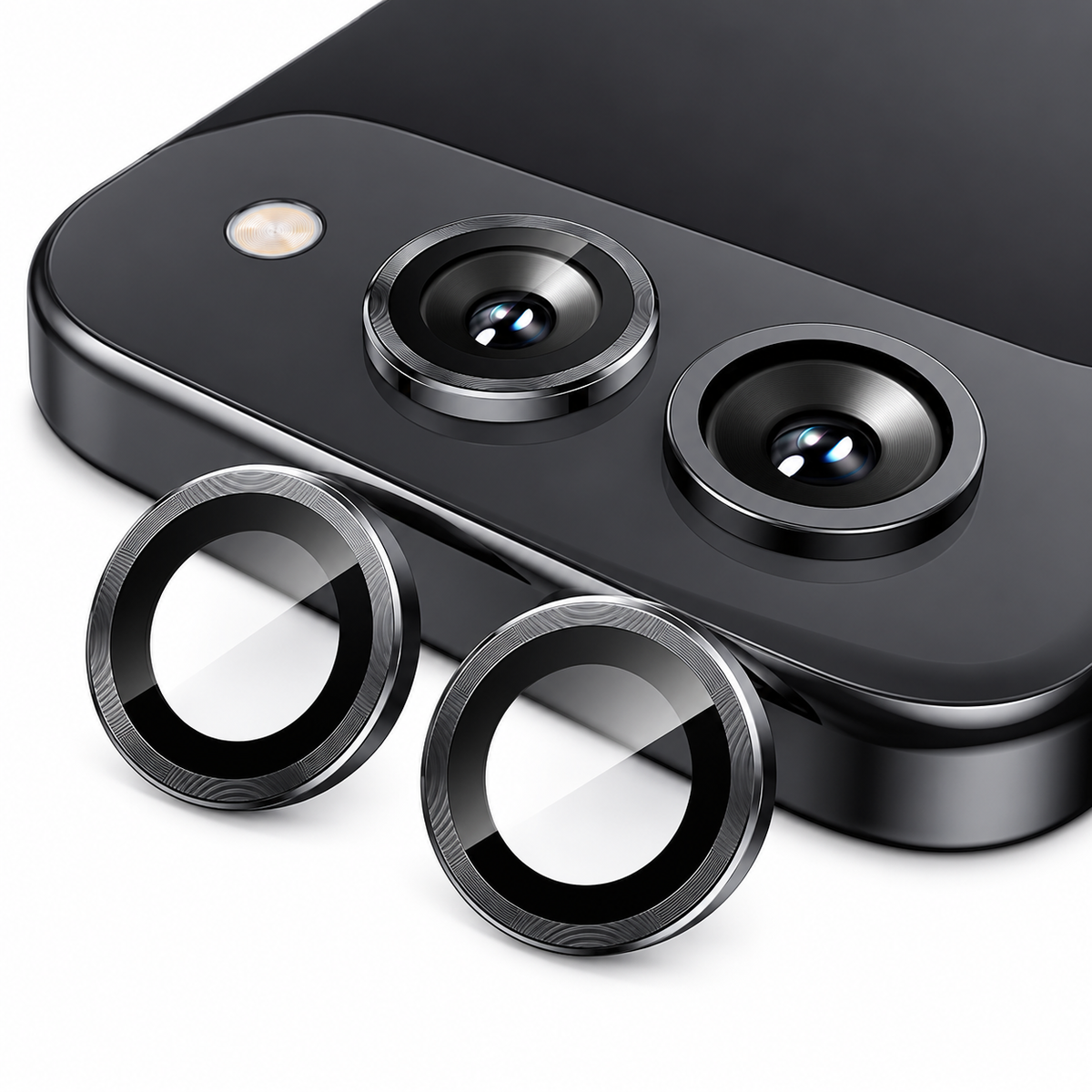 Metallic Camera Ring Protector for Samsung Galaxy Z Flip 8 - Black