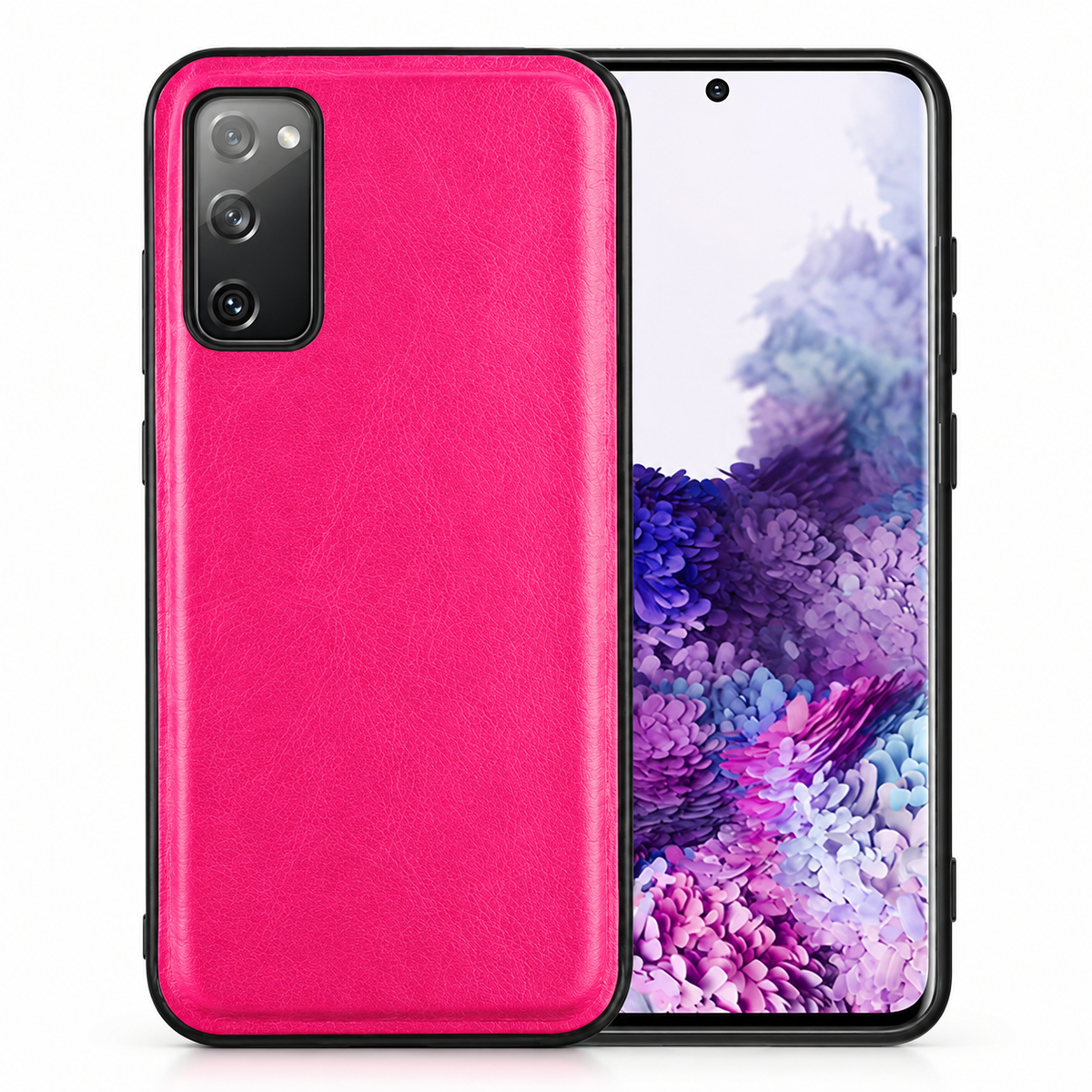 Pleather Case for Samsung Galaxy S20 Plus - Hot Pink