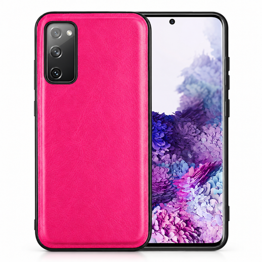 Pleather Case for Samsung Galaxy S20 Plus - Hot Pink