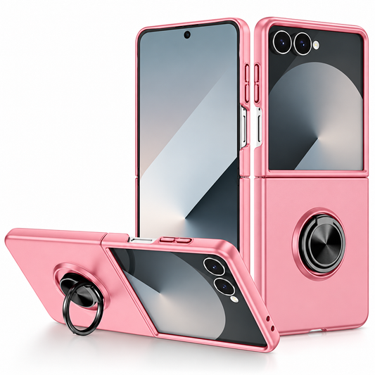 Swirl Invisible Ring Case for Samsung Galaxy Z Flip 8 - Rose Gold
