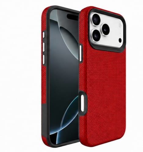 Triangle Protective Case for Apple iPhone 17 Pro Red Shockproof Slim Cover