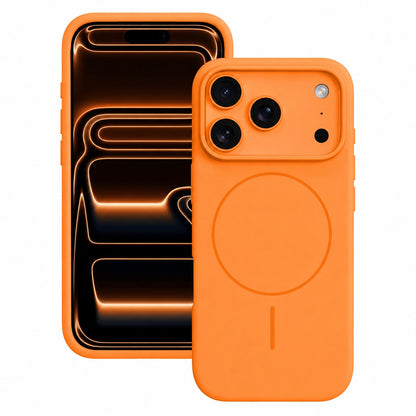 Shockproof Orange TPU Silicone Mobile Cover for Apple iPhone 17 Pro