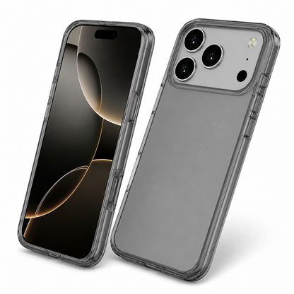 Slim Smoke Transparent Phone Cover Military Grade iPhone 17 Pro Max Case Impact Resistant Mobile Case