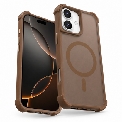 Desert Clear iPhone 16 Phone Case military-grade drop protection with MagSafe support