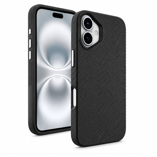 Black iPhone 17 Case, Triangle Phone Case, Shockproof Protective Cover, MagSafe Compatible Case