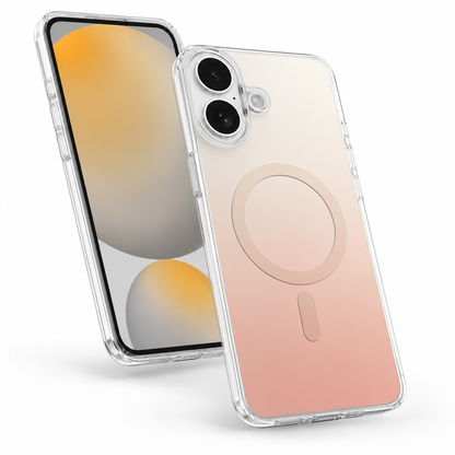 Slim shockproof phone case Apple iPhone 17 Desert gradient cover with magnetic ring