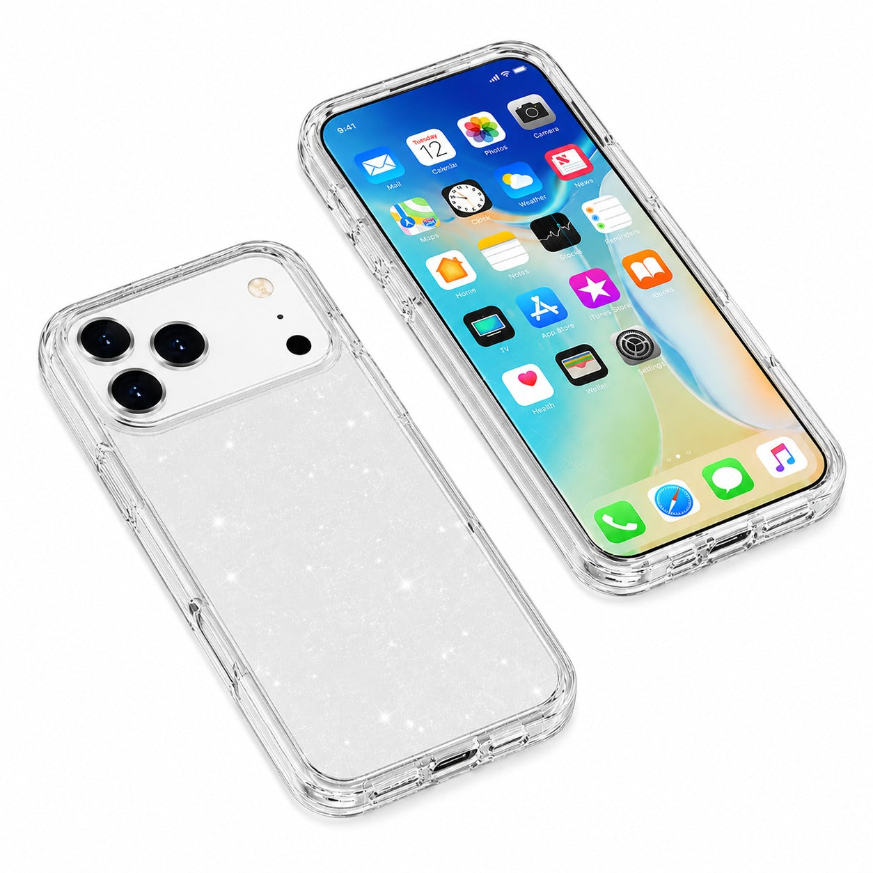 Shockproof Transparent Case, Luxury Clear Phone Cover, Scratch Resistant iPhone Case, Protective Smartphone Case