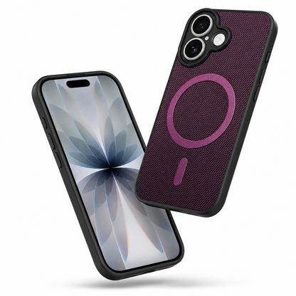 Slim MagSafe Protective Case, Purple Smartphone Cover, Anti-Slip Phone Case