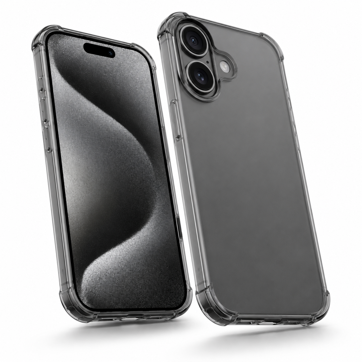 Shockproof soft edge iPhone 17 case with raised camera protection