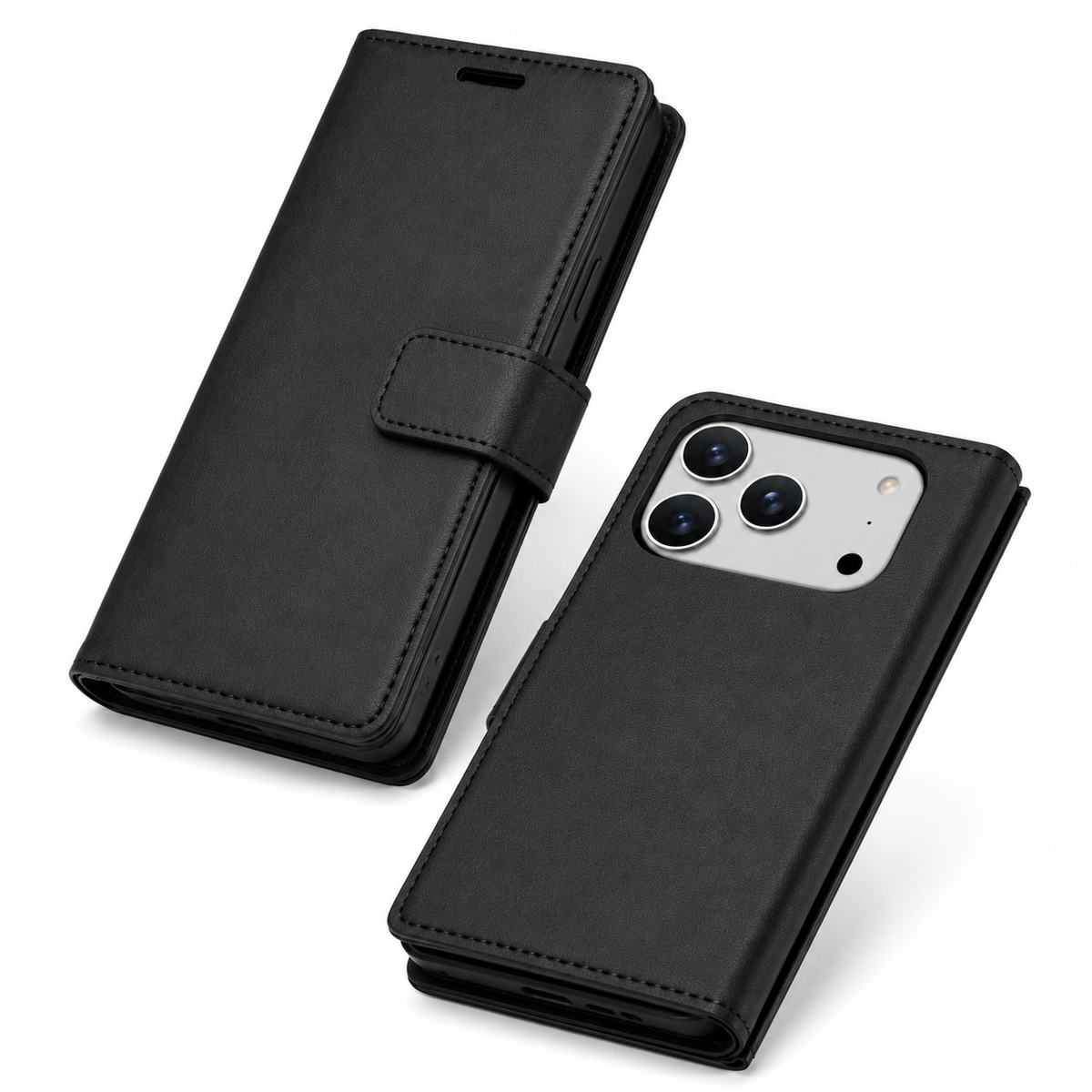 Premium Leather Wallet Case for iPhone 18 Pro Max Shockproof Flip Cover