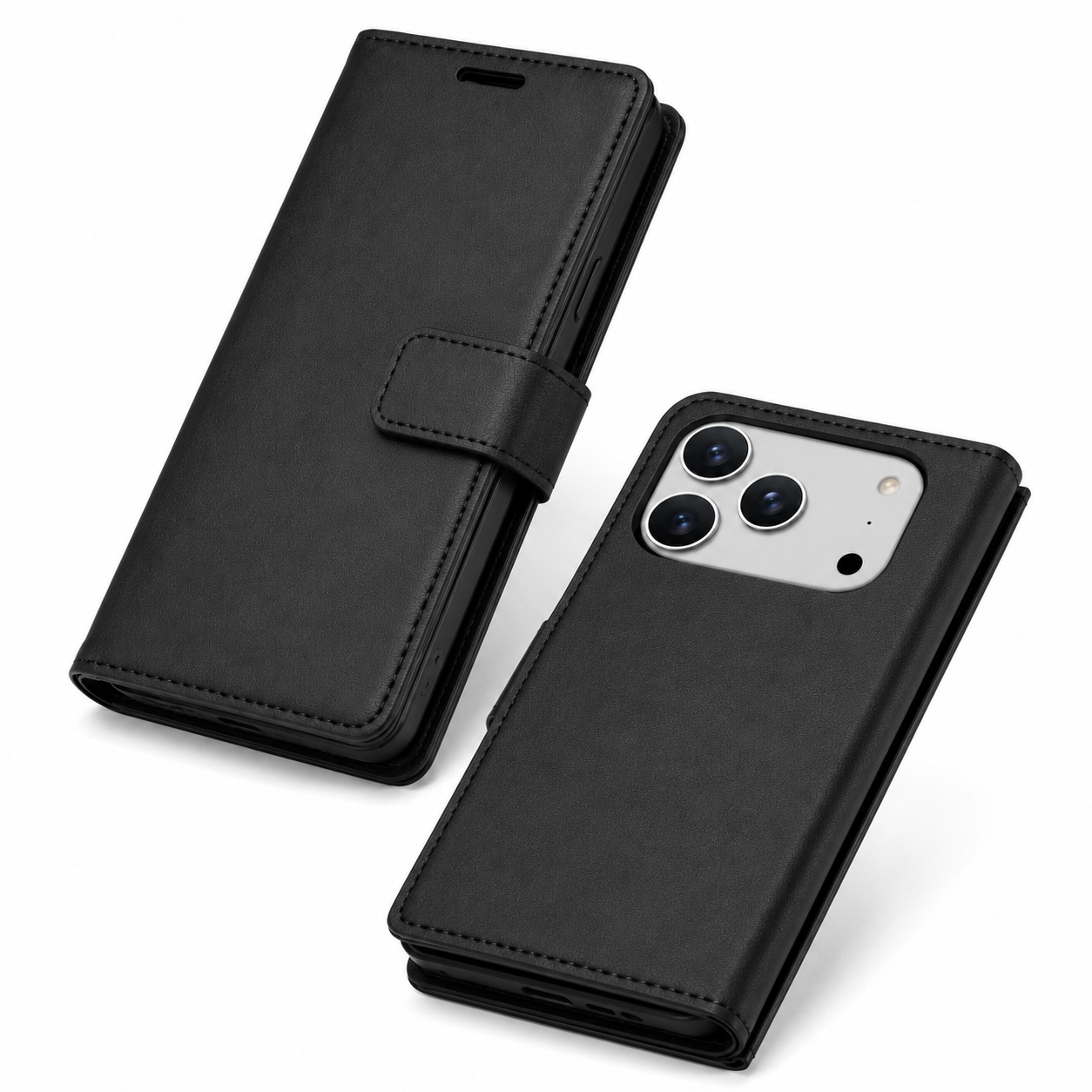 Premium Leather Wallet Case for iPhone 17 Pro Max Shockproof Flip Cover