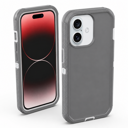MagSafe-compatible grey protective case for Apple iPhone 17