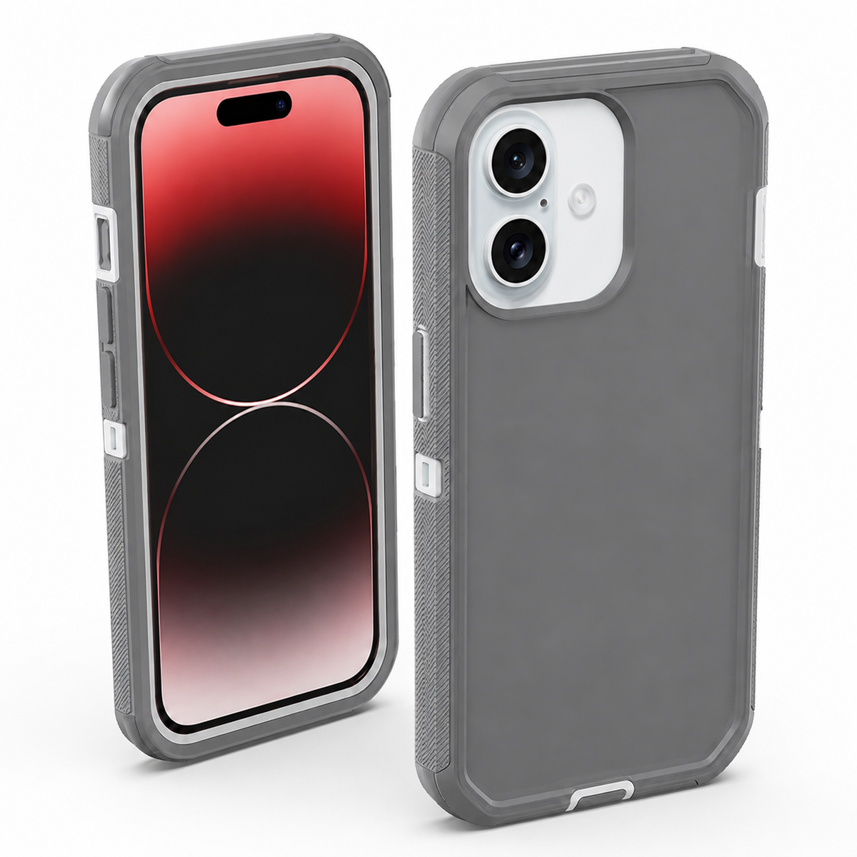 MagSafe-compatible grey protective case for Apple iPhone 16
