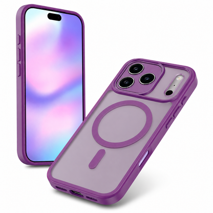 Deep Purple MagSafe Phone Case, Premium iPhone 18 Pro Max Case, Drop Protection Case.