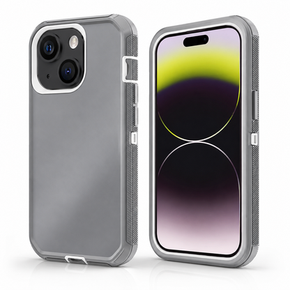 Triple Protection Case for Apple iPhone 15 - Grey