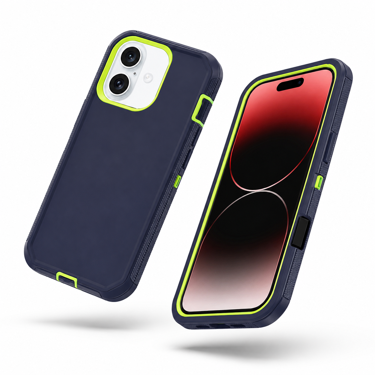 Impact-resistant lime mobile cover for Apple iPhone 17