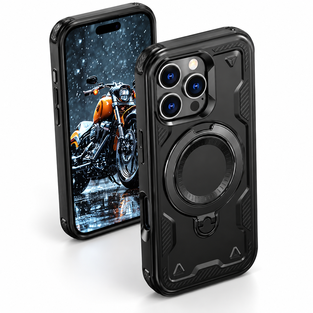 Apple iPhone 12 / 12 Pro MagSafe case in black from the Sparta series.