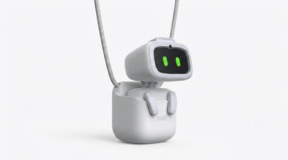 smart tech store Canada. premium tech accessories Canada. AIBI Pocket AI Companion Pet Robot. Gallery image 4. Lines name one specific SKU—never substitute a generic lookalike from the category. After review passes, each render should still read as a fresh studio viewpoint of that same physical unit.