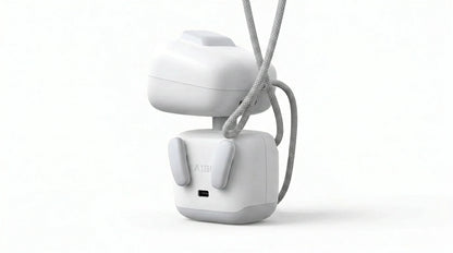smart tech store Canada. premium tech accessories Canada. AIBI Pocket AI Companion Pet Robot. Gallery image 7. Lines name one specific SKU—never substitute a generic lookalike from the category. After review passes, each render should still read as a fresh studio viewpoint of that same physical unit.