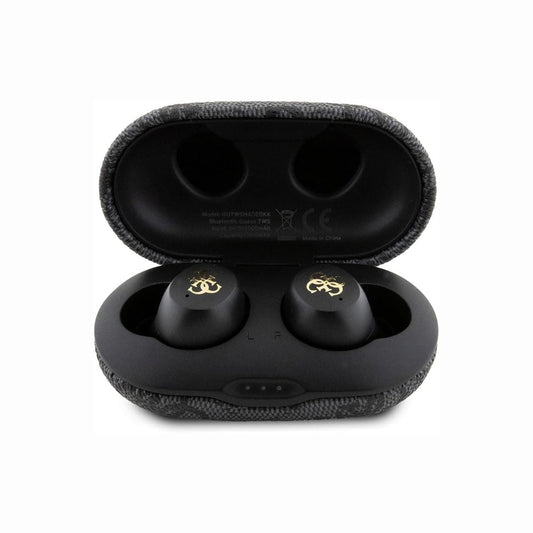 GUESS TWS ENC 4G Wireless Earbuds featuring Bluetooth 5.3 audio, ENC clear call support, touch controls, USB-C charging, IPX5 water resistance, and a compact charging case for music, calls, workouts, travel, and everyday listening.

Find GUESS TWS ENC 4G Wireless Earbuds at techtron.ca, amazon, walmart, bestbuy, costco, and staples.