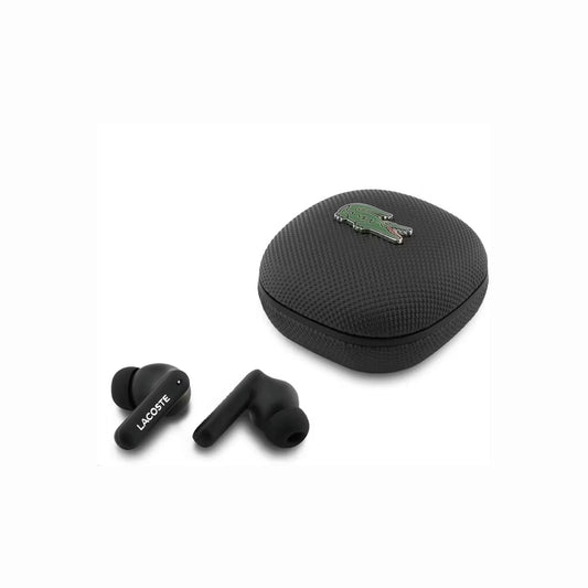 Lacoste Leather TWS Bluetooth Wireless Earbuds featuring a Petit Piqué leather-style charging case, iconic Lacoste logo design, USB-C charging, 6H music playtime, balanced sound, and portable everyday audio for music, calls, travel, commuting, and daily listening.

Find Lacoste Leather TWS Earbuds at techtron.ca, amazon, walmart, bestbuy, costco, and staples.