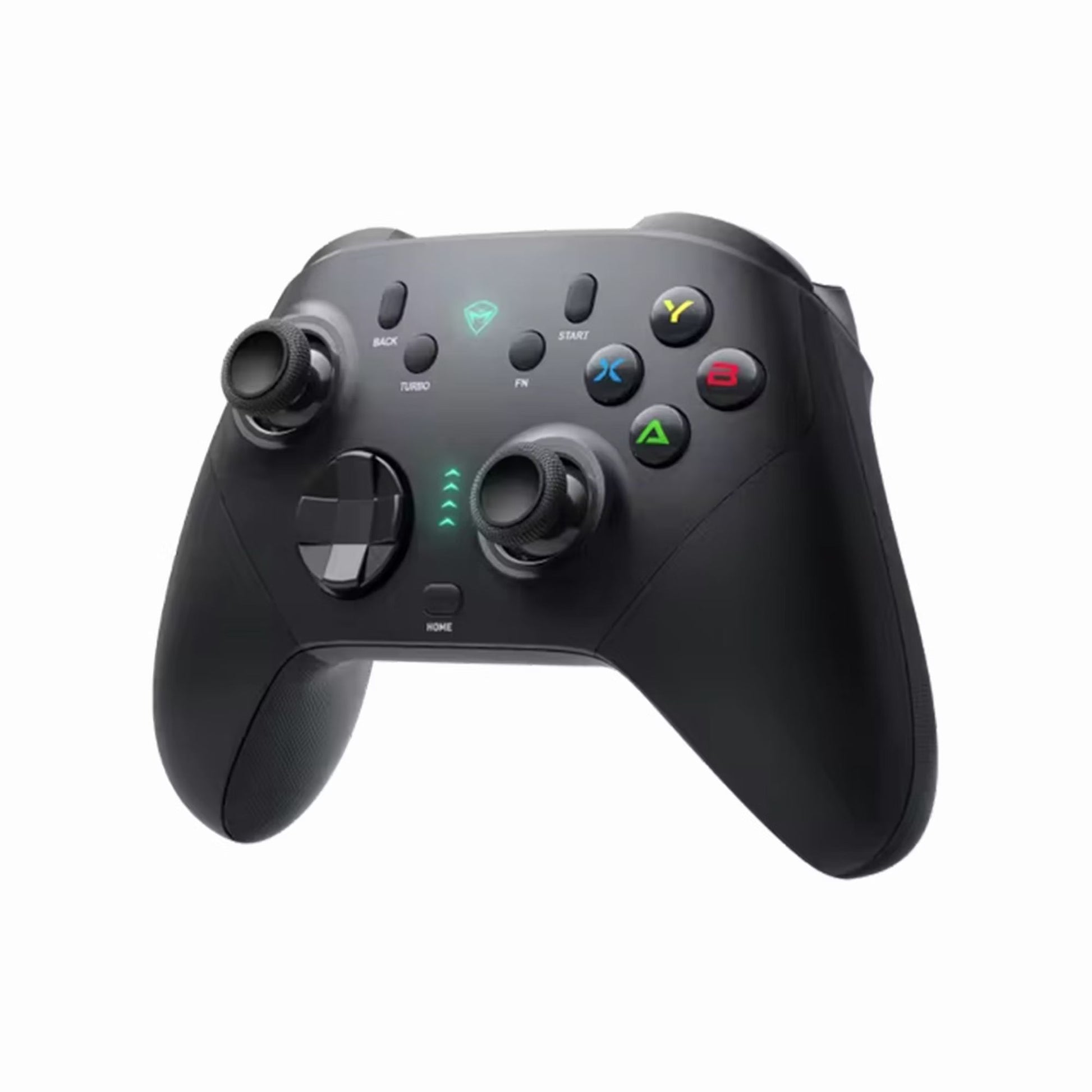 Machenike G6 Pro Tri-Mode Controller featuring Hall Effect joysticks, Hall linear triggers, NearLink support, USB-C wired mode, 2.4GHz wireless, Bluetooth 5.2, macro back keys, and four vibration motors for PC, Switch, mobile, and TV gaming.