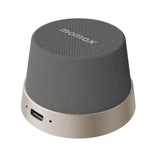 Momax 1-Vibe Go Wireless Speaker designed with a magnetic phone stand function, Bluetooth 5.3 connection, 40mm driver, 3W RMS output, and compact portable sound for music, videos, calls, travel, and desk setups.

Find Momax 1-Vibe Go Magnetic Speaker at techtron.ca, amazon, walmart, bestbuy, costco, and staples.