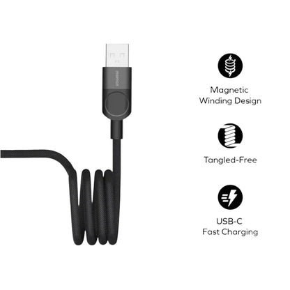 Momax Mag.Link 66W Usb-A To Usb-C Magnetic Cable 1M