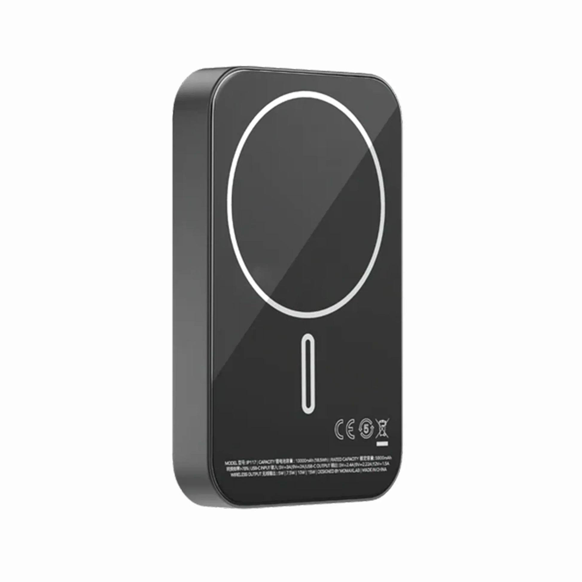 Momax Q.Mag X1 10000mAh Magnetic Wireless Power Bank with MagSafe-compatible charging, 15W wireless charging, 20W USB-C PD fast charging, and dual-device charging support.